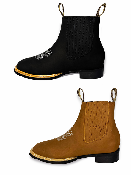 Dos pares Botin Rodeo Nobuck Pack (Black + Canela)