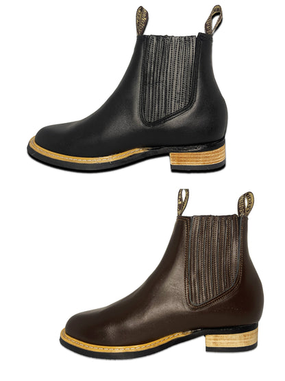 Dos Pares de Botin Chelsea Oscaria Pack (Black + Cafe)